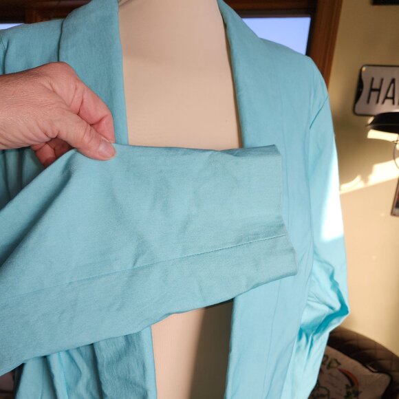 25108 NWT!!!  Torrid Cutaway Aqua Blazer Size 4X MSPR $58 - Picture 2 of 11